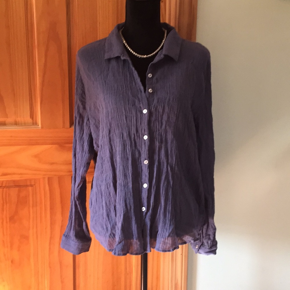 Purple/Steele blouse.  Worn once. Size M